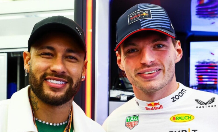 Neymar, jogador do Al Hilal, da Arábia Saudita, marcou presença no Grande Prêmio do Bahrein de Fórmula 1, realizado em