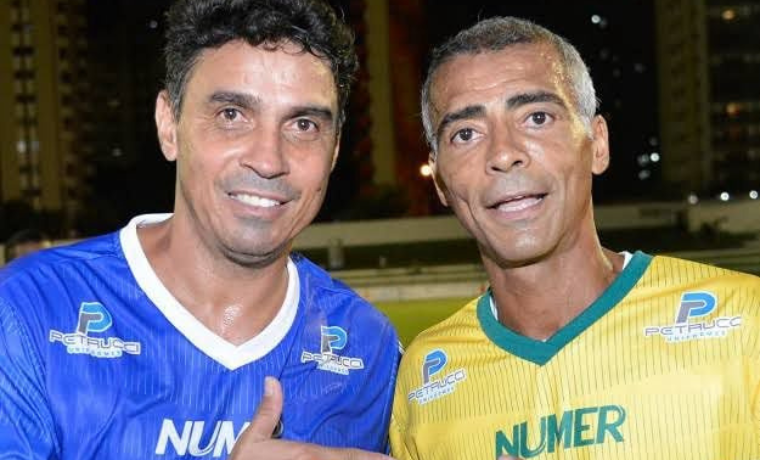 Dois ícones do futebol brasileiro, Alex Dias e Romário, unem-se mais uma vez para promover um evento solidário em