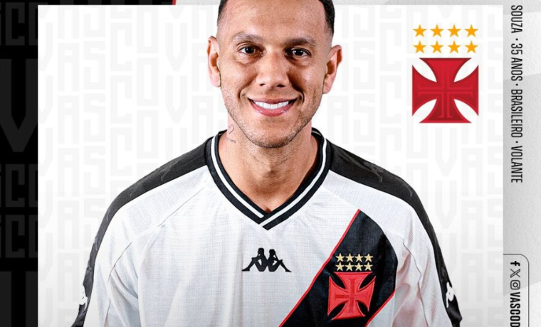 Vasco Anuncia a Contratação de Souza como Segundo Reforço da Janela 1 Vasco Reforça Meio-Campo com a Chegada de Souza
