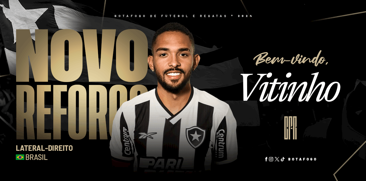 Botafogo anuncia Vitinho, ex-jogador do Burnley