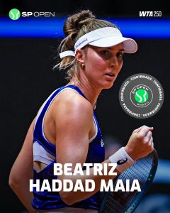 TÊNIS: SP Open WTA 250 é confirmado com Bia e sensações do juvenil 2 WTA